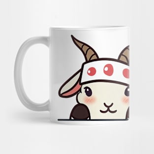 Sneaky japanese goat so cute Mug